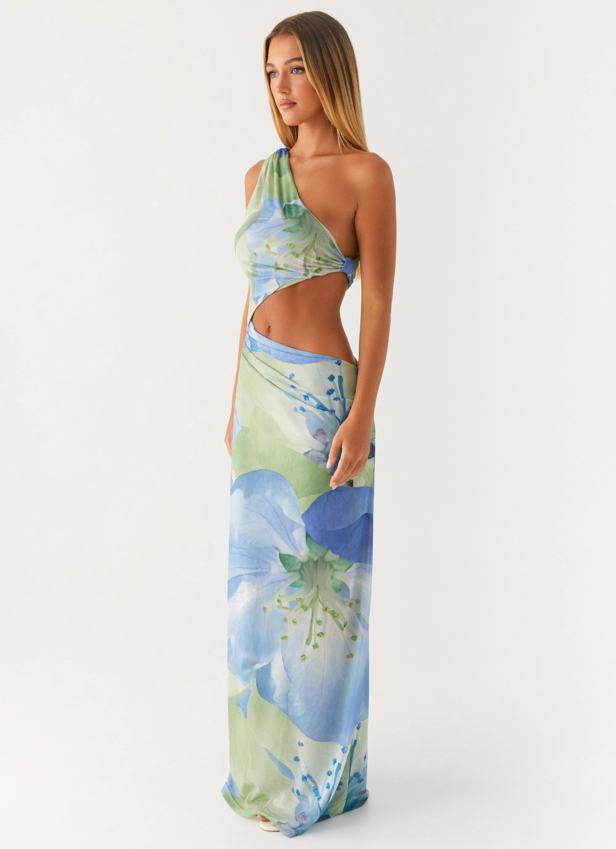 Wilder Maxi Dress - Flower Print Fine Texture