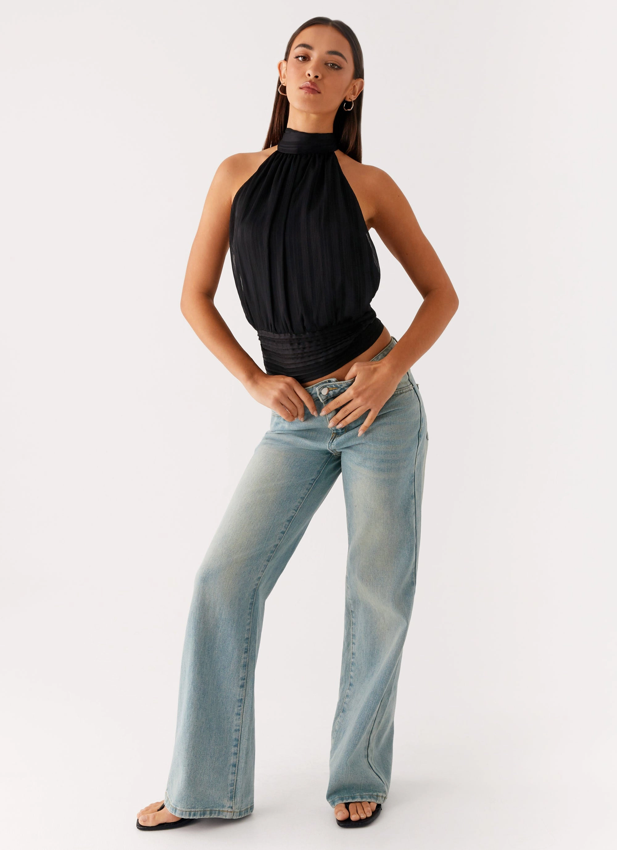 CompressionResistant Willow Chiffon Top - Black Abrasion Resistant Shell