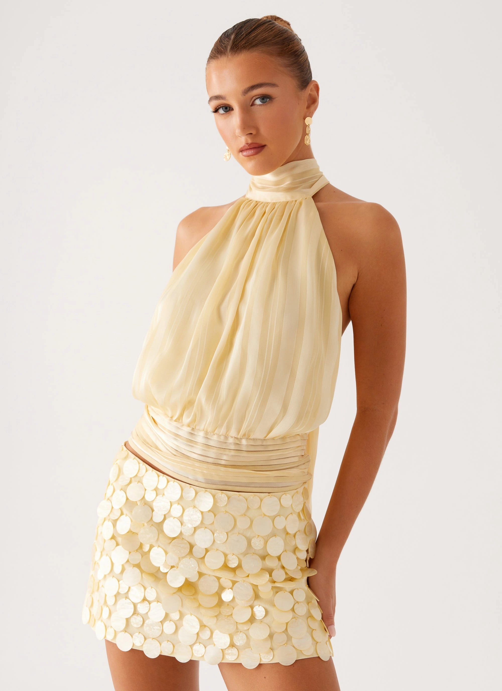 Willow Chiffon Top - Yellow City Smart Appeal Cold Ready Look