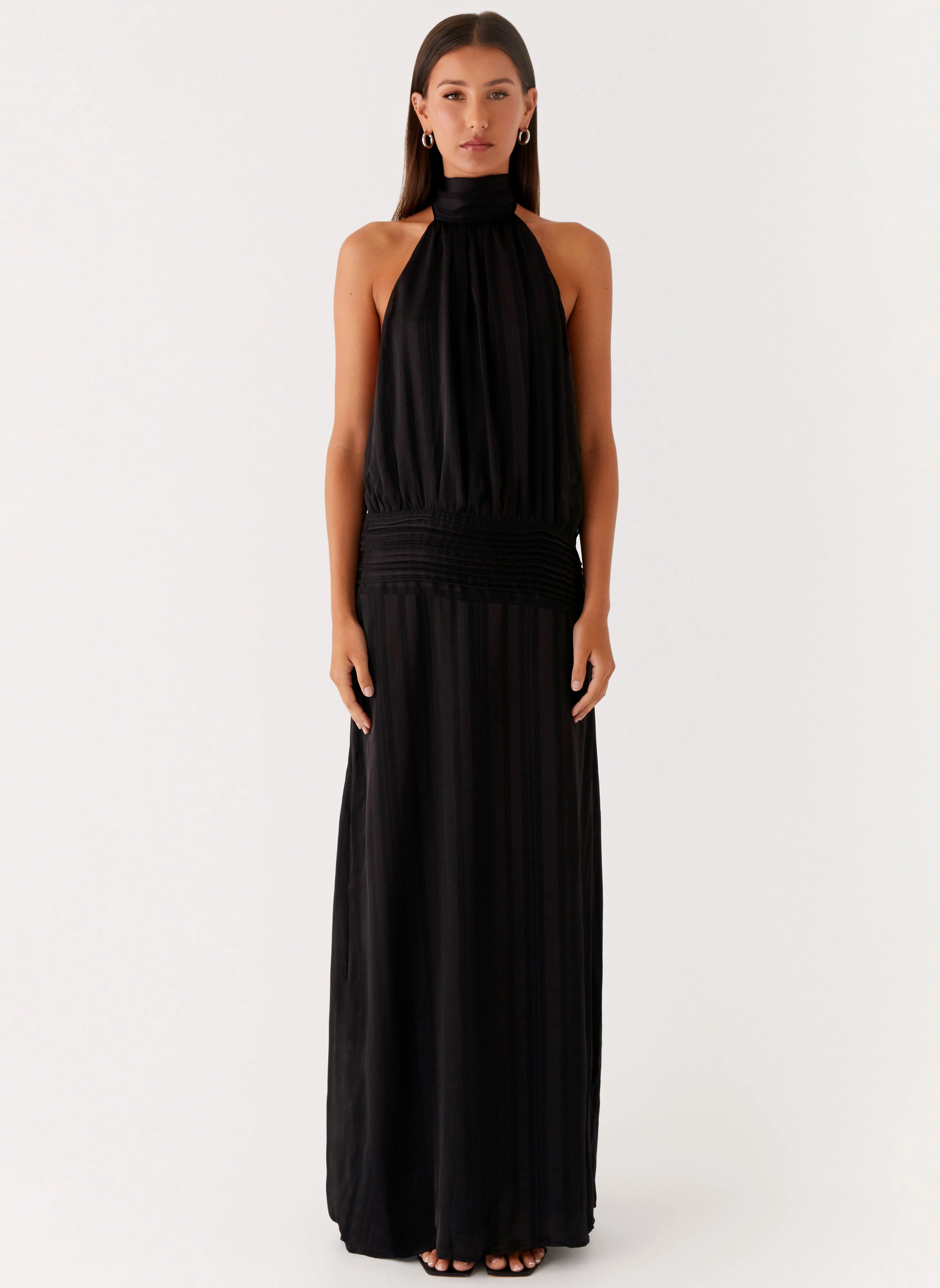 Willow Maxi Dress - Black Rose Soft