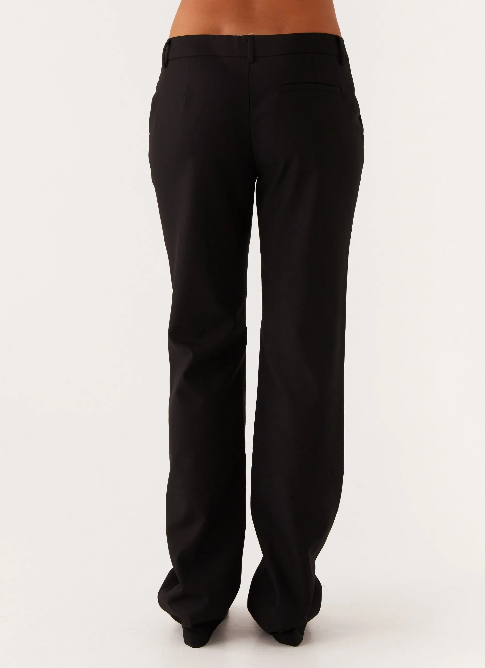 Britley Fitted Trouser - Black Yoga Ready