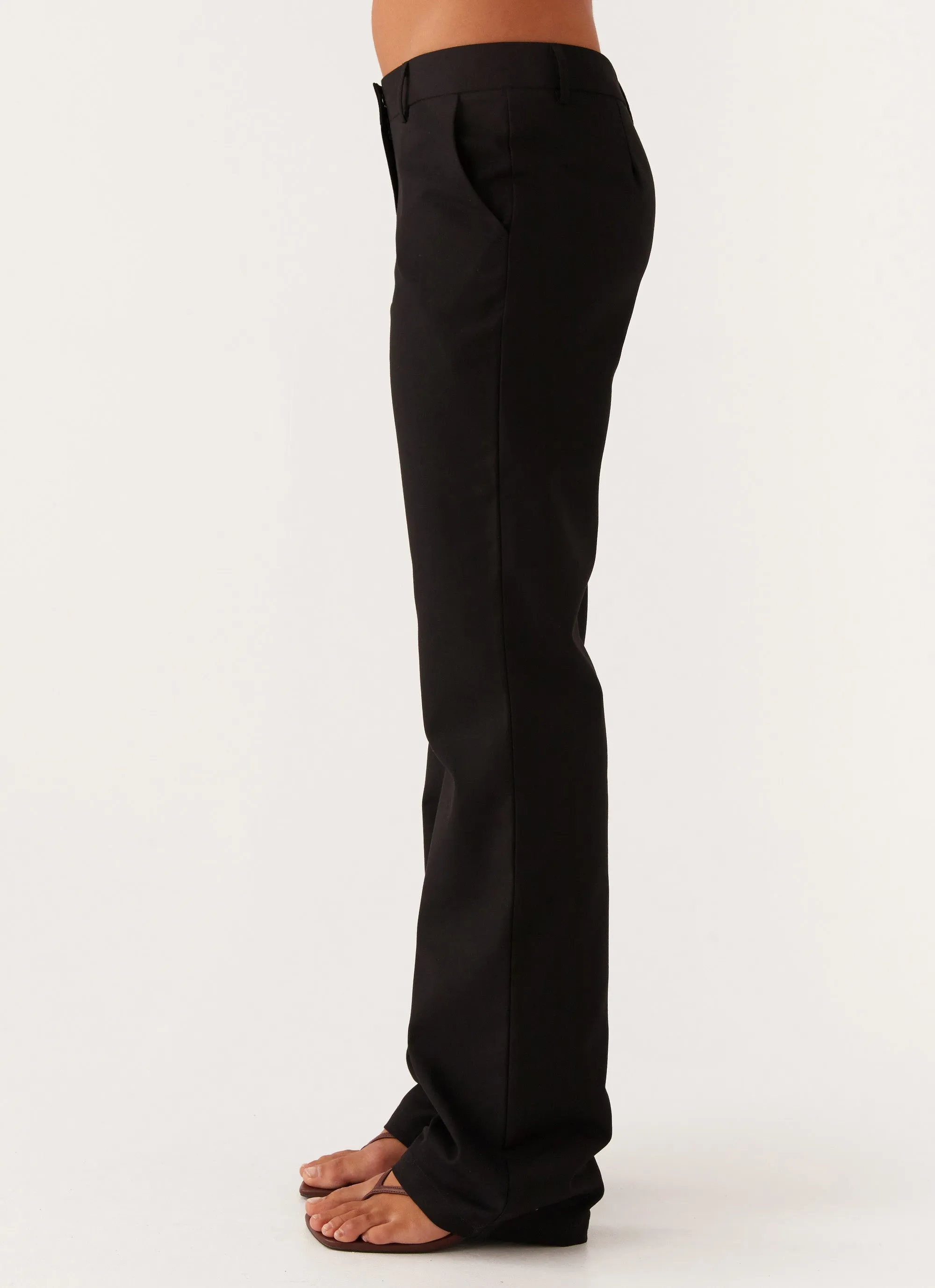 Bold Design Light wash Britley Fitted Trouser - Black