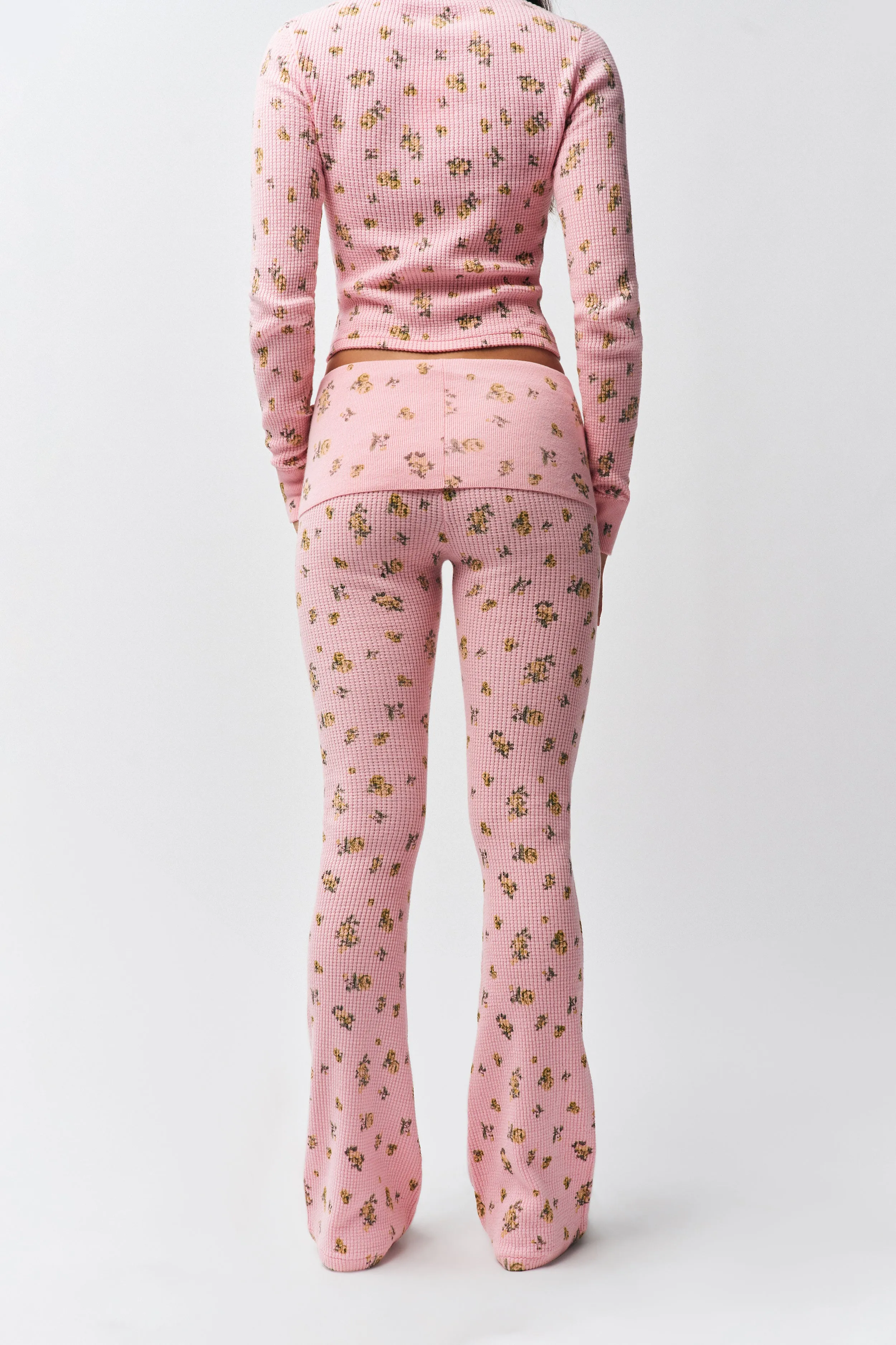 Flared Thermal Pant TaglessDesign Mid Rise