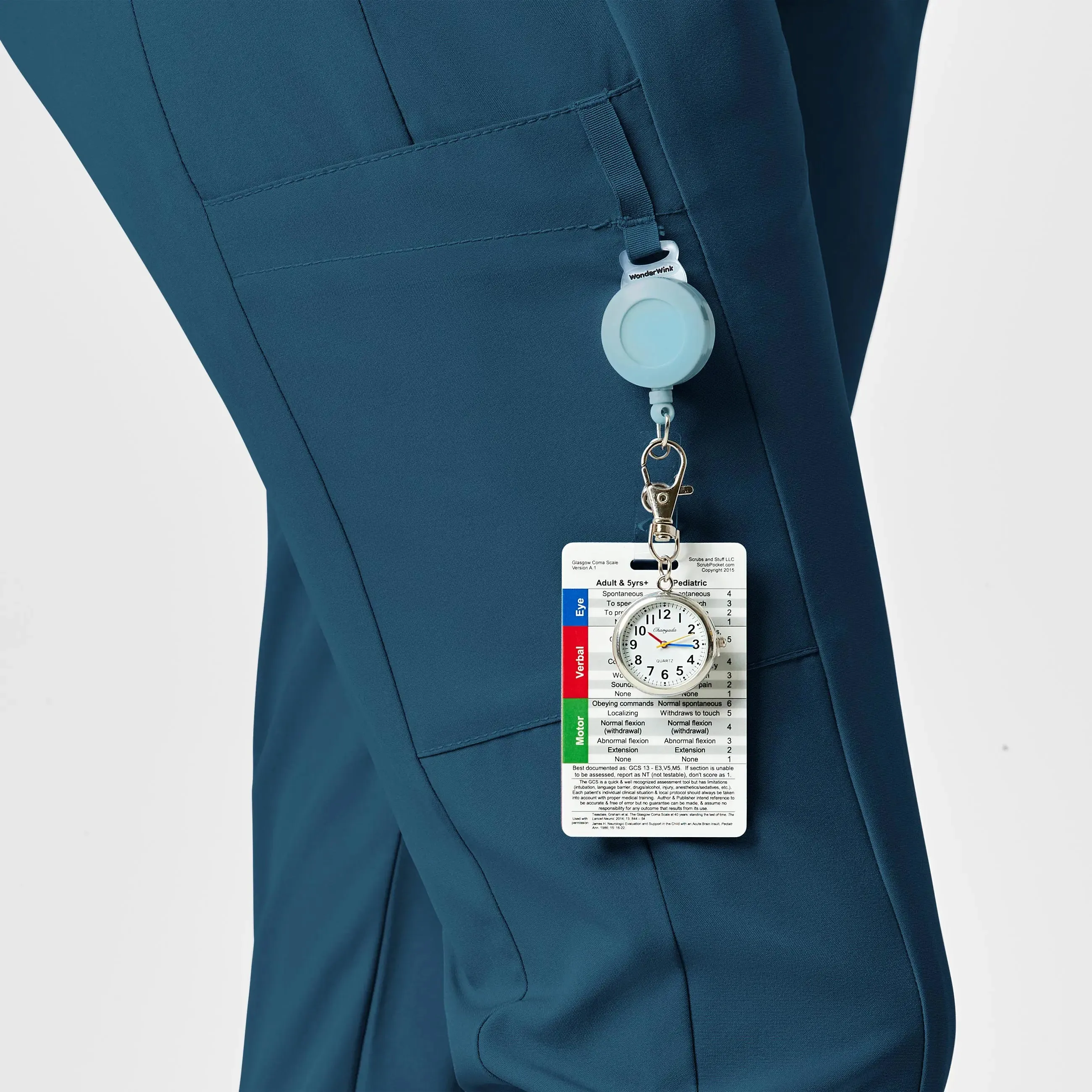 Wink Maternity Jogger Scrub Pant - Caribbean Blue