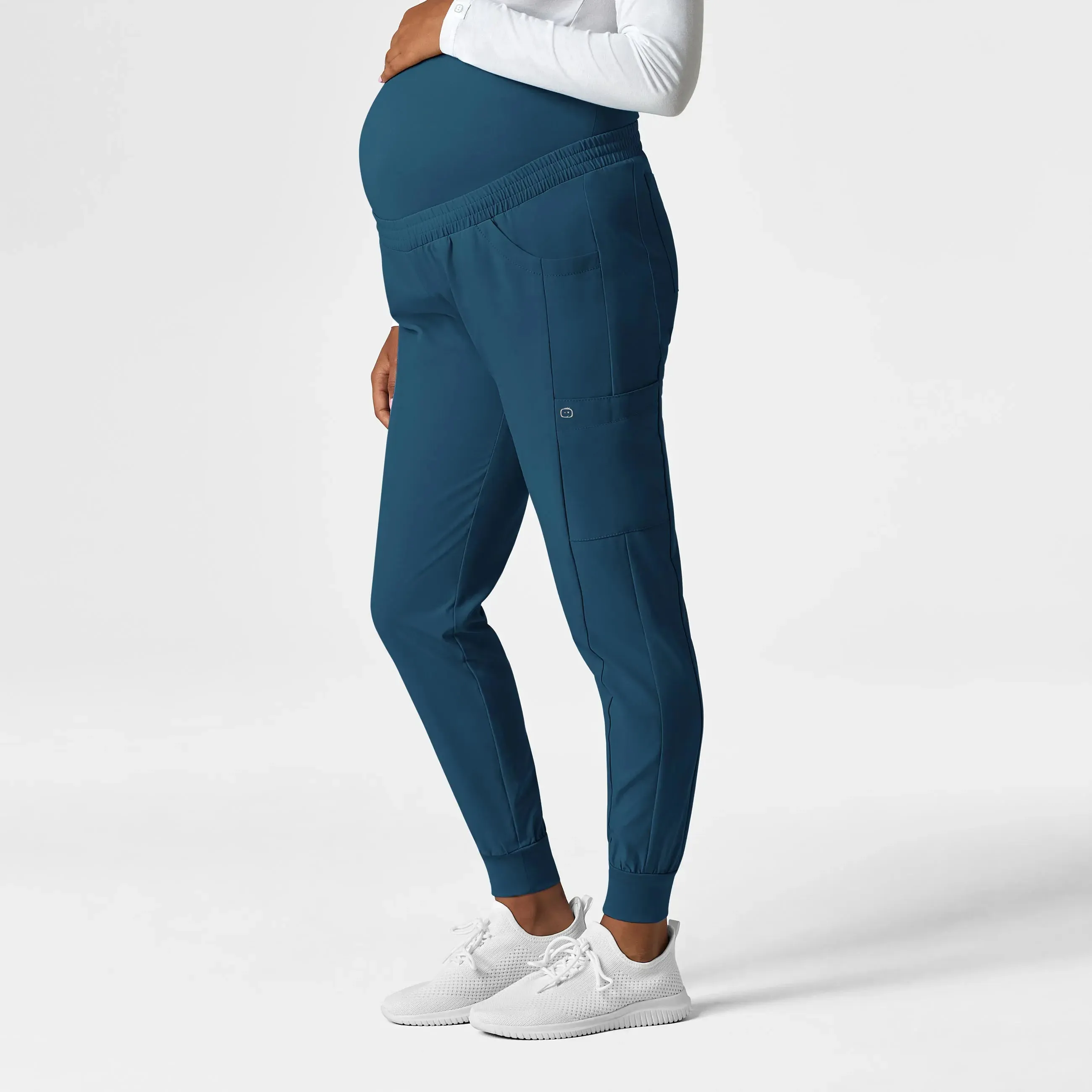 Wink Maternity Jogger Scrub Pant - Caribbean Blue