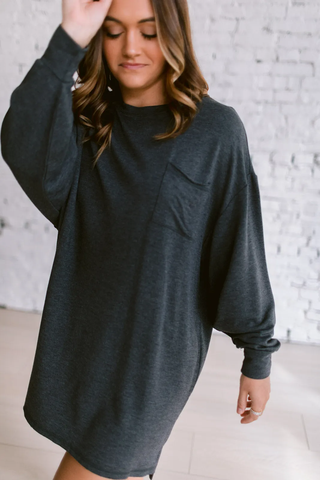 Winnie Fleece Oversized Lounge Dress