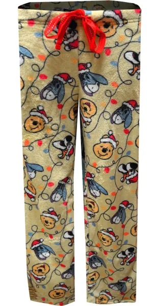 Winnie the Pooh and Friends Christmas Soft Plush Lounge Pants