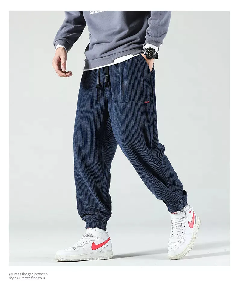 Winter Corduroy Casual Fleece Harem Pants