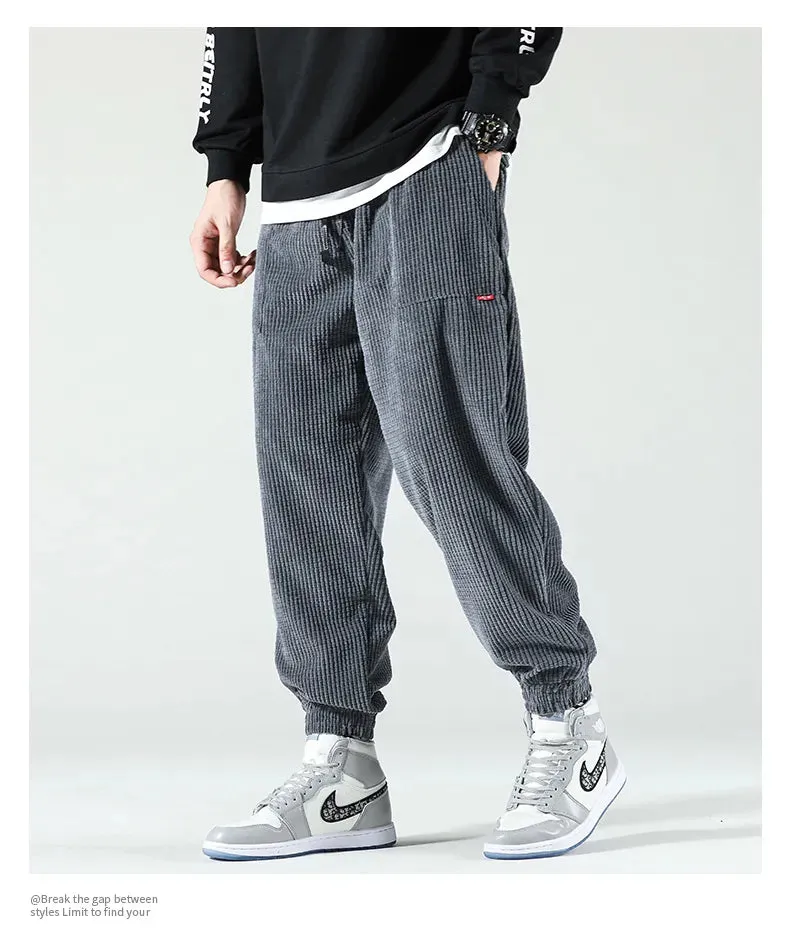 Winter Corduroy Casual Fleece Harem Pants