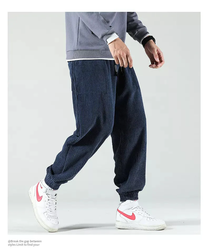 Winter Corduroy Casual Fleece Harem Pants
