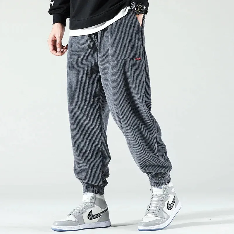 Winter Corduroy Casual Fleece Harem Pants