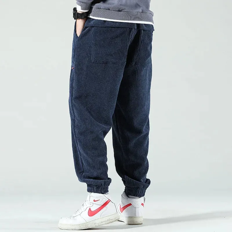 Winter Corduroy Casual Fleece Harem Pants