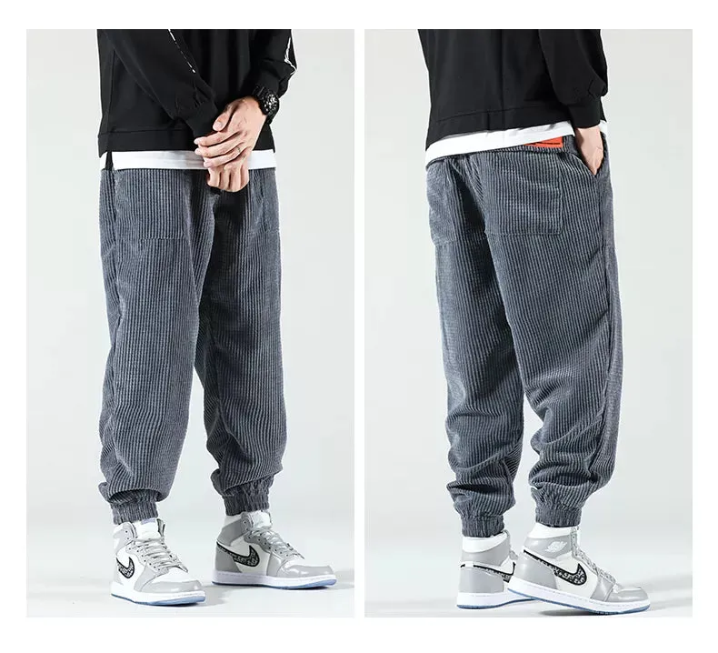 Winter Corduroy Casual Fleece Harem Pants