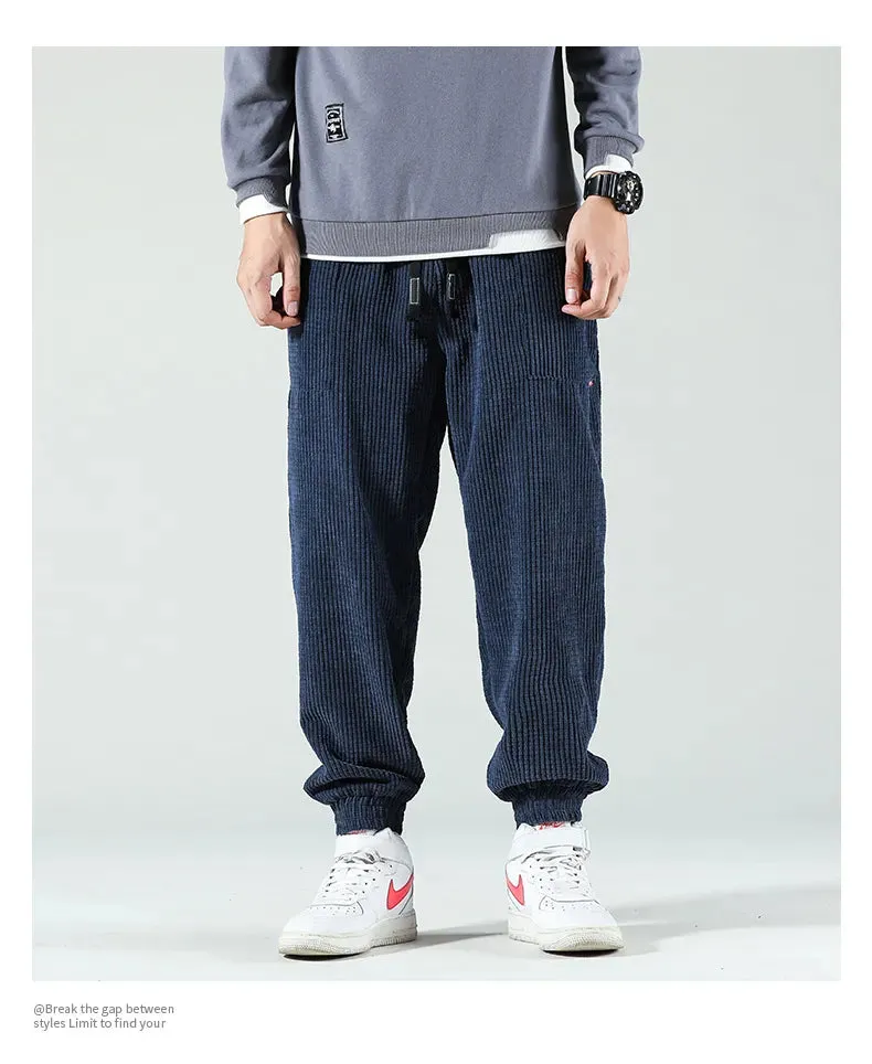 Winter Corduroy Casual Fleece Harem Pants
