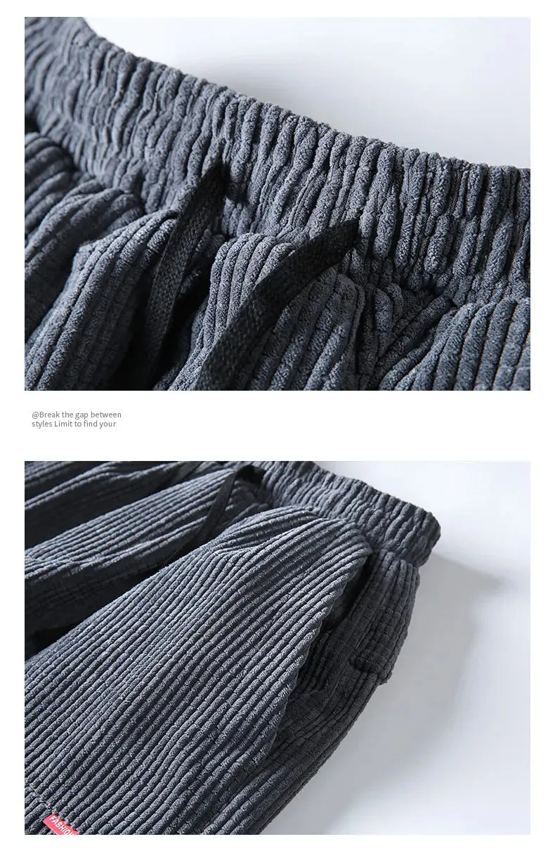 Winter Corduroy Casual Fleece Harem Pants