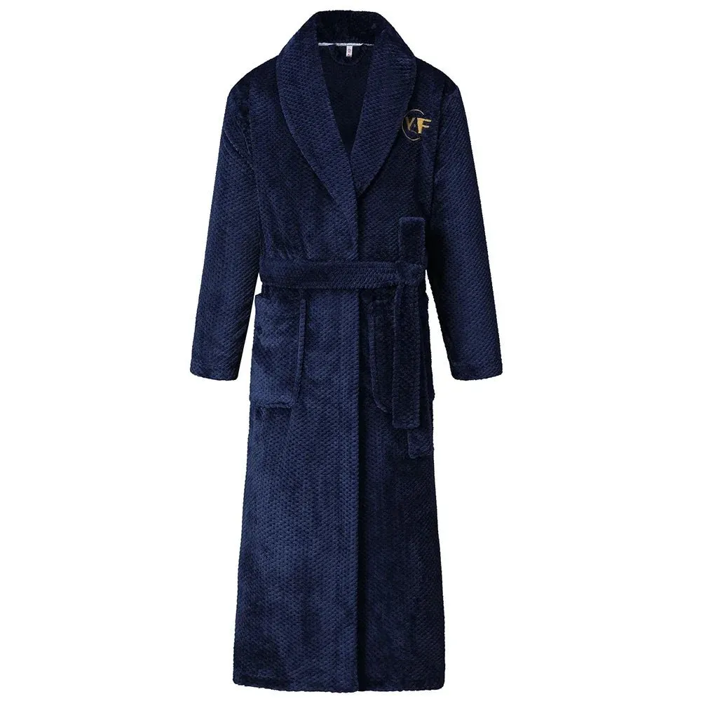 Winter Thicken Couple Flannel Long Robe Sleepwear Warm Men's Nightwear Bathrobe Gown Large Size Loose Coral Fleece Homewear 4XL