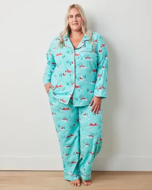 Winter Wonderland - Tall Lightweight Flannel Long PJ Set - Snow Day