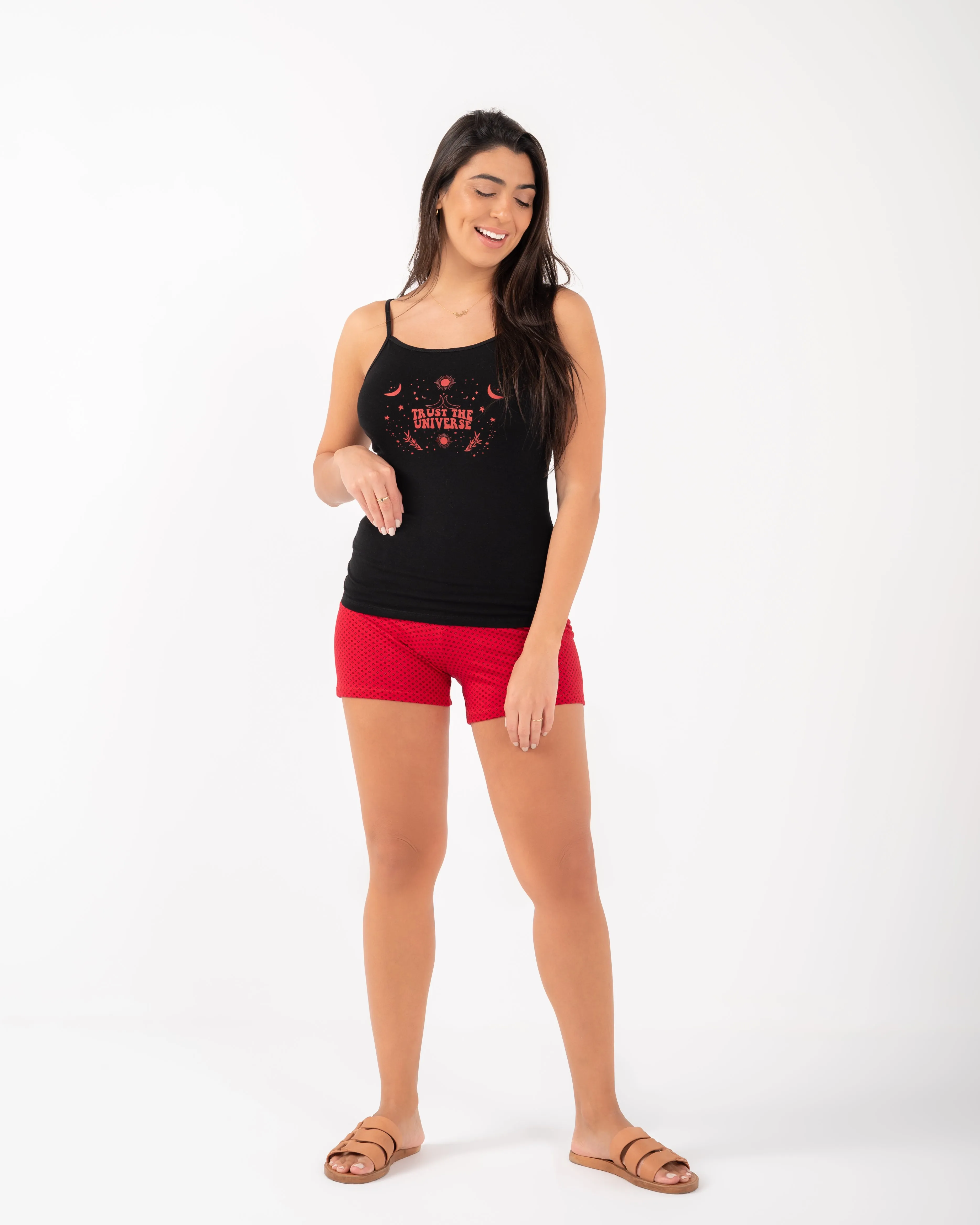 Women cotton short spaghetti Pijamas