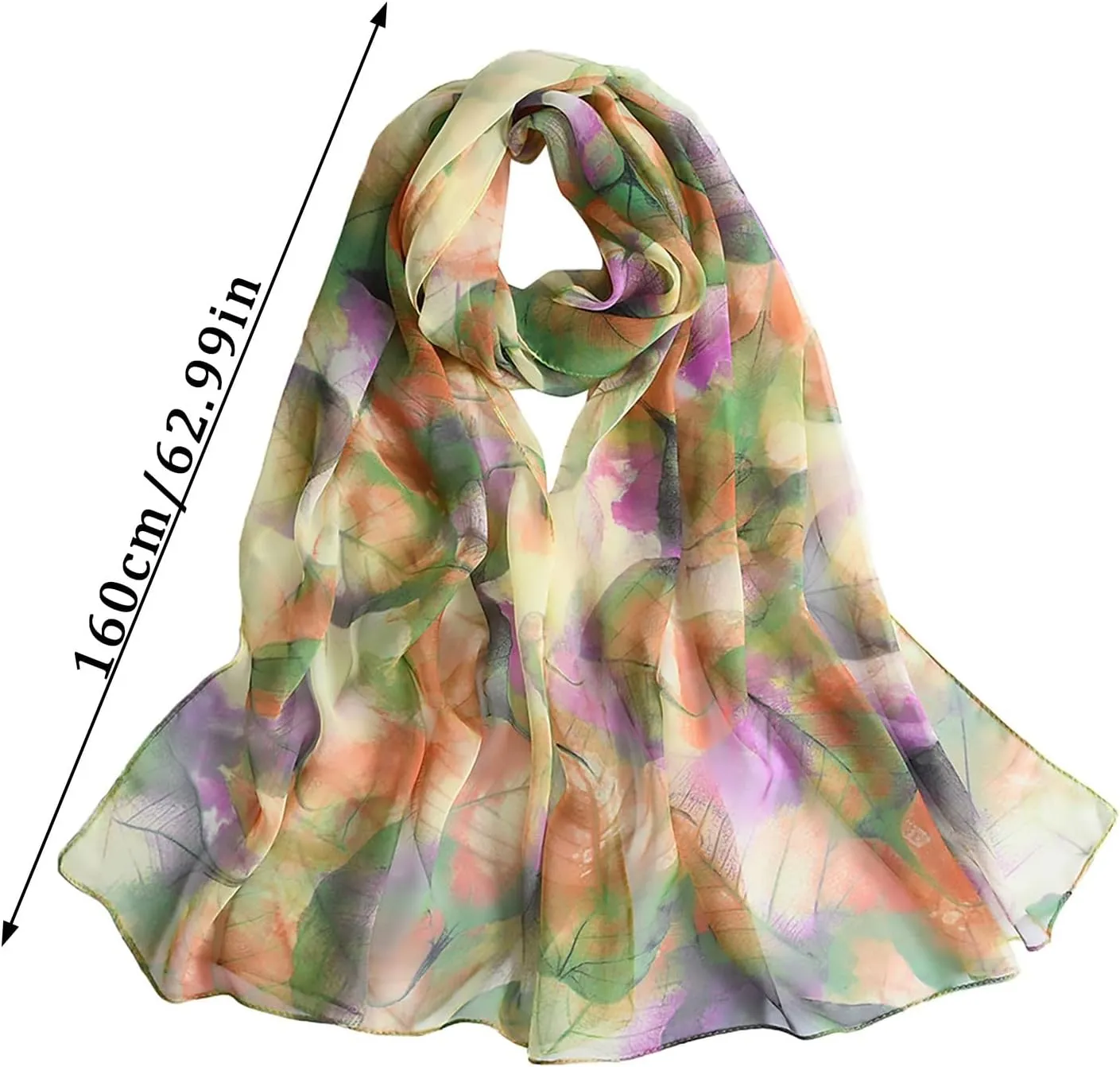 Women Floral Print Scarfs Lightweight Scarves Fashion Floral Print Holiday Gifts Sunscreen Neckerchief Shawls