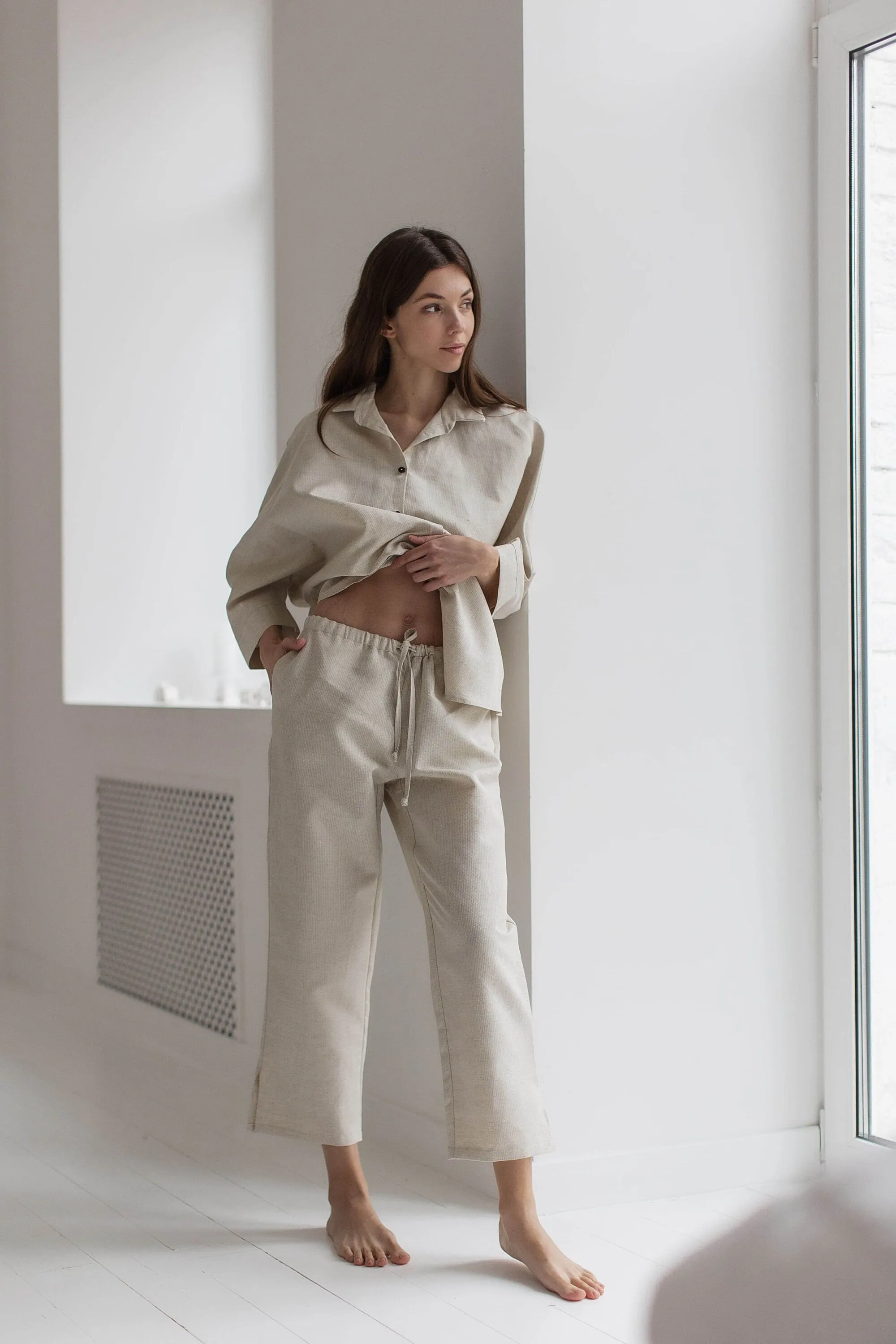 Women Hemp Sleepwear — Pearl