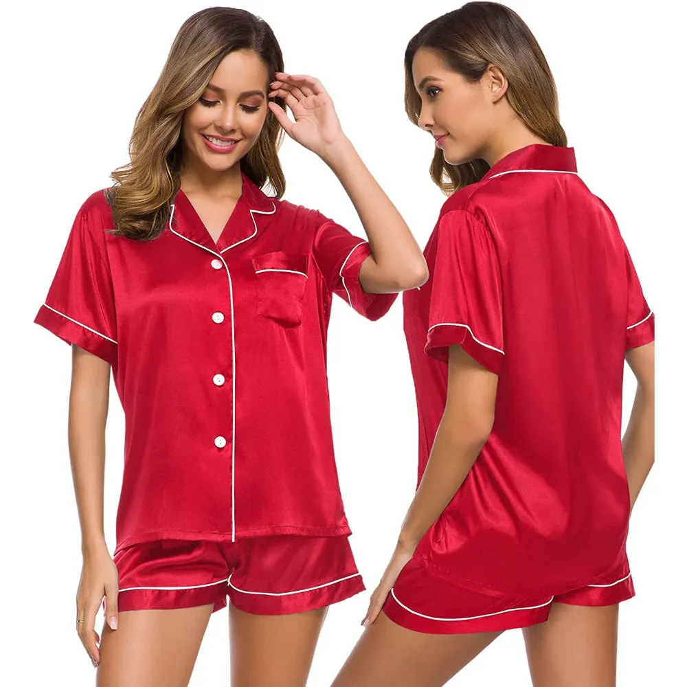 Women Lounge Sleepwear Solid Sets