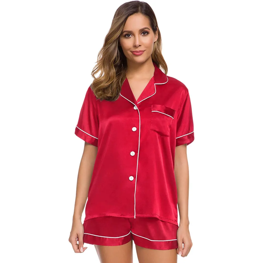 Women Lounge Sleepwear Solid Sets
