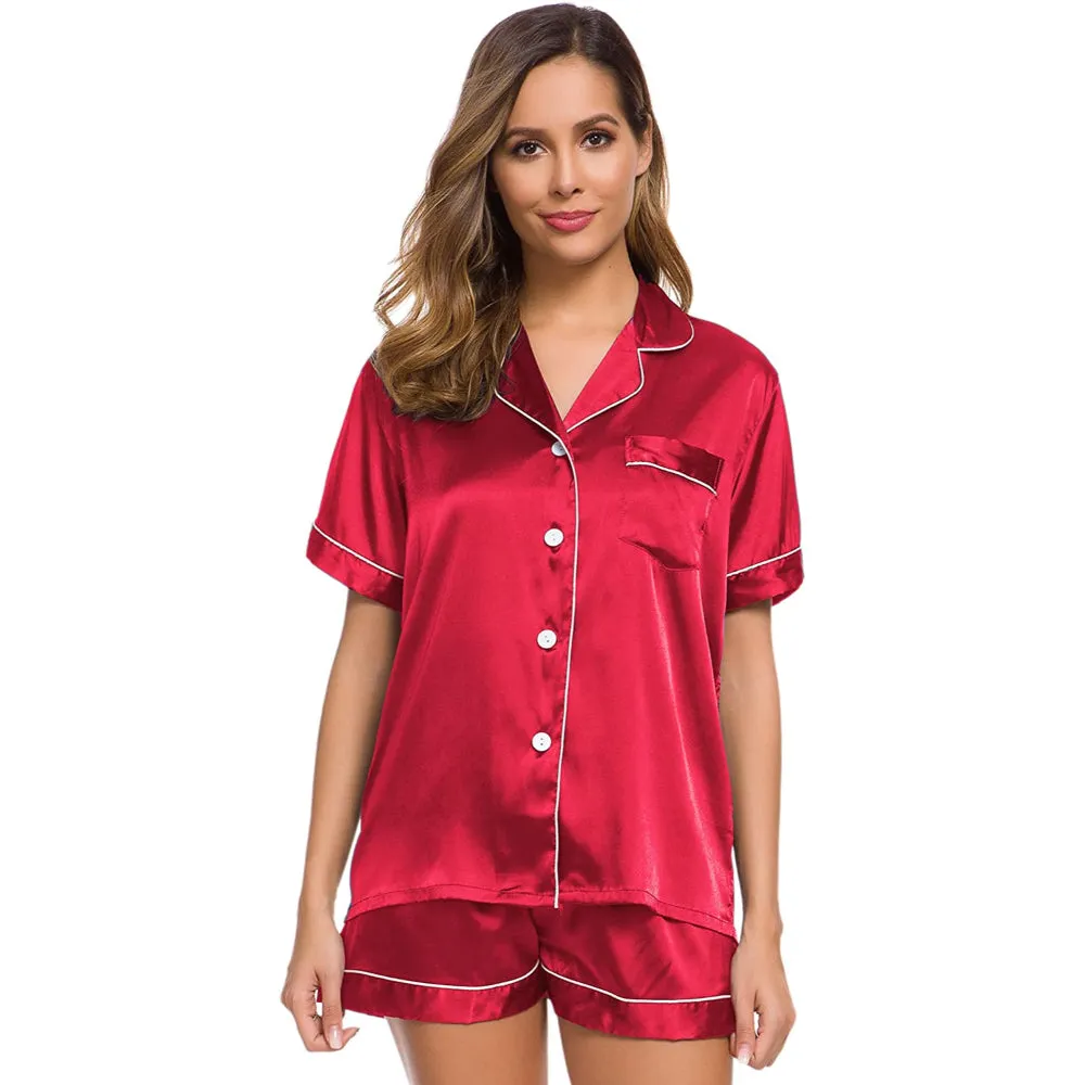 Women Lounge Sleepwear Solid Sets