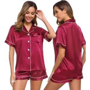 Women Lounge Sleepwear Solid Sets