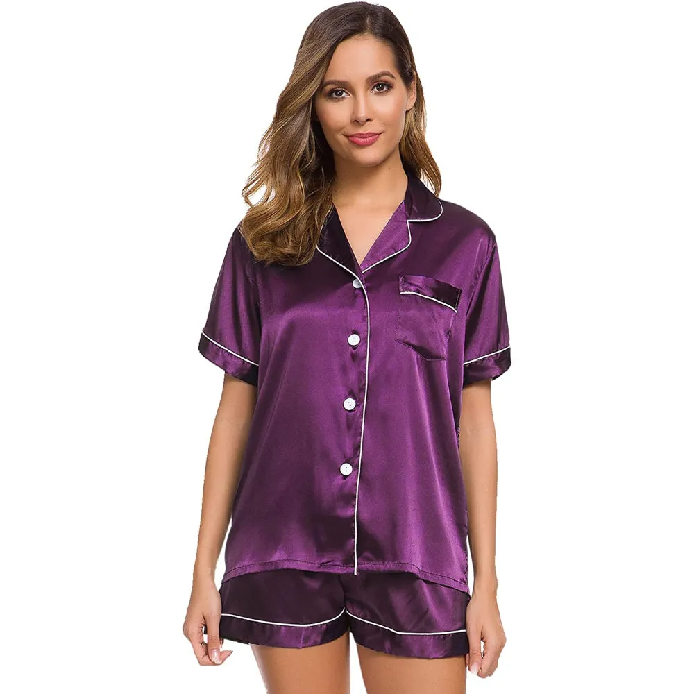 Women Lounge Sleepwear Solid Sets