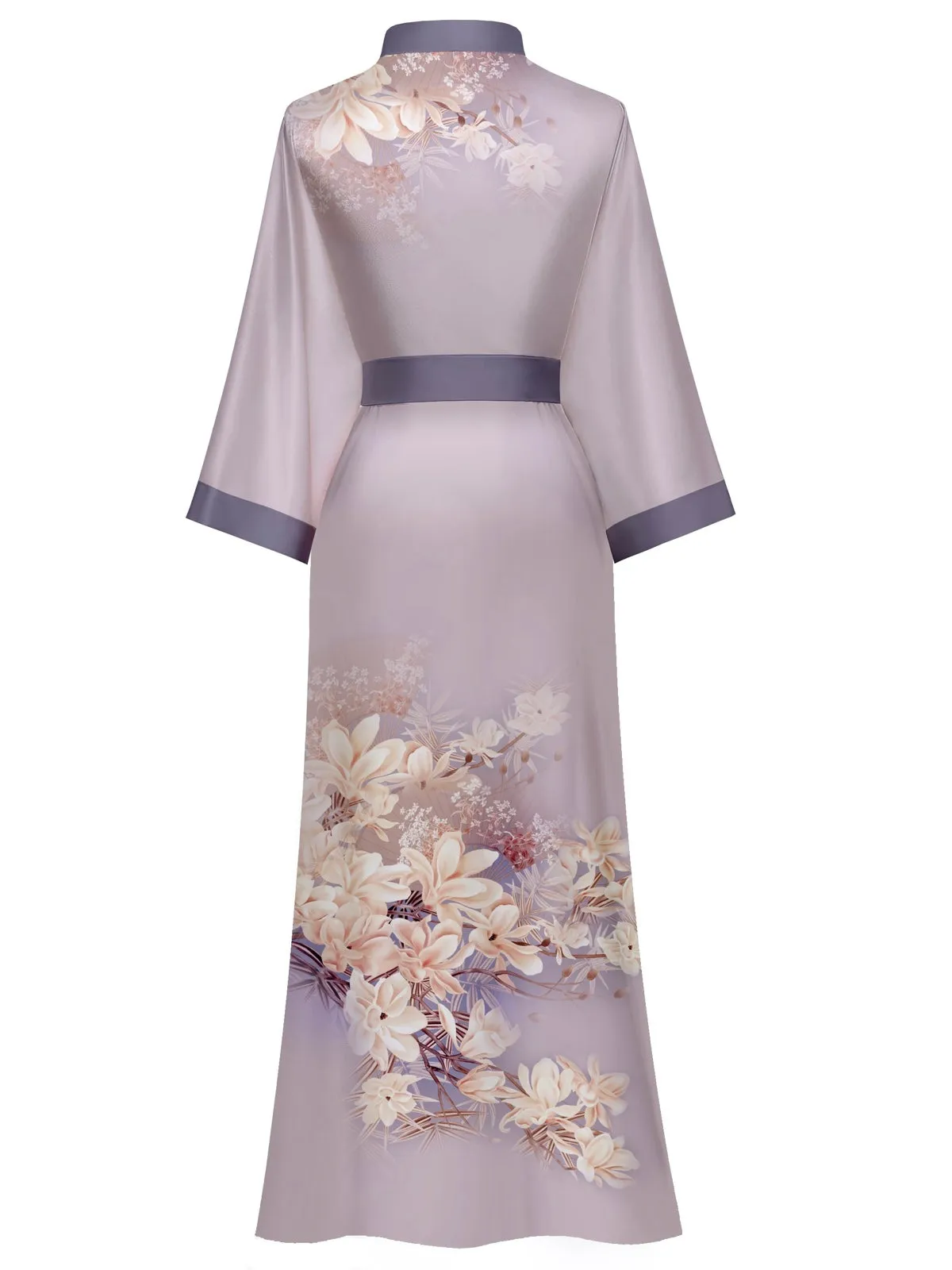 Women Silk Print Kimono Robes