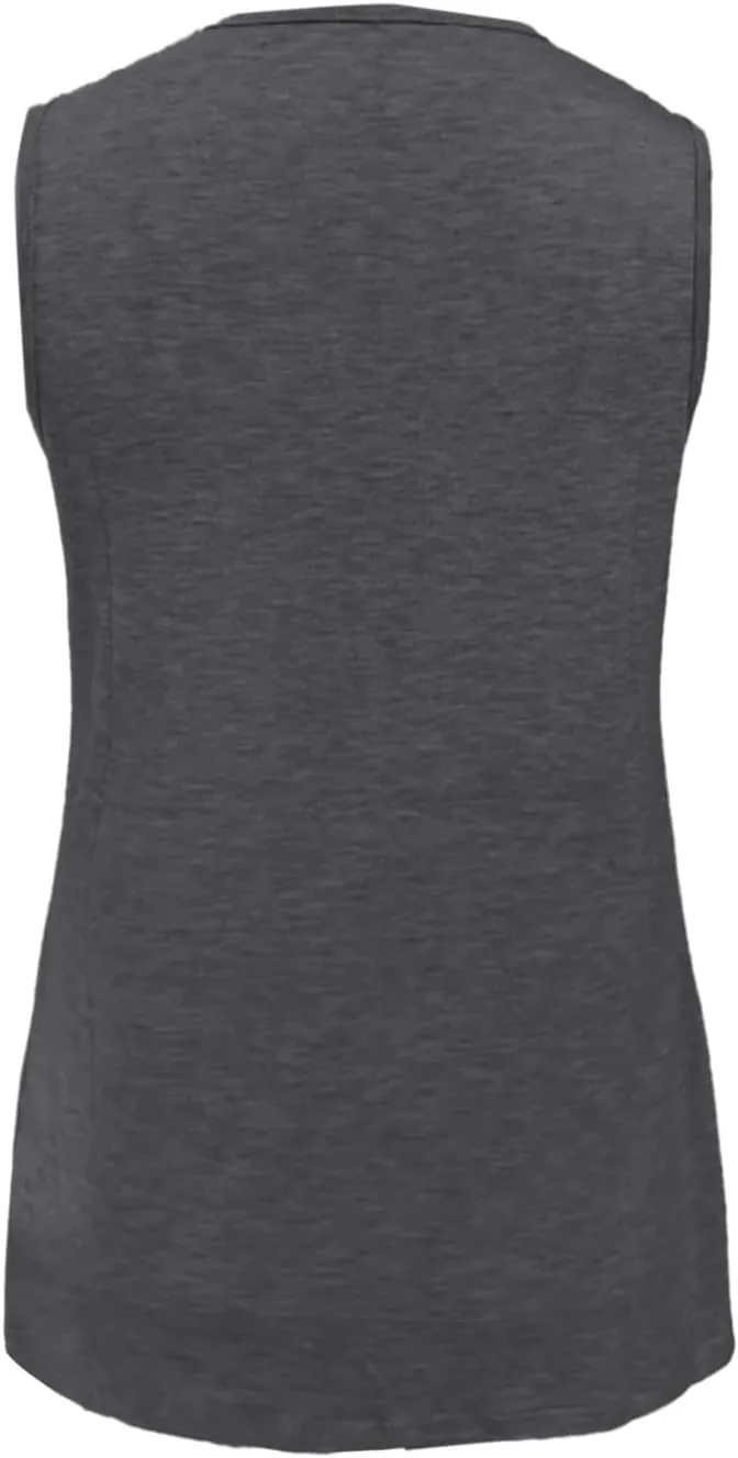 Women Summer Tank Top Dressy 2025 Vacation Sleeveless V Neck Loose Tees Fashion Casual Clothes