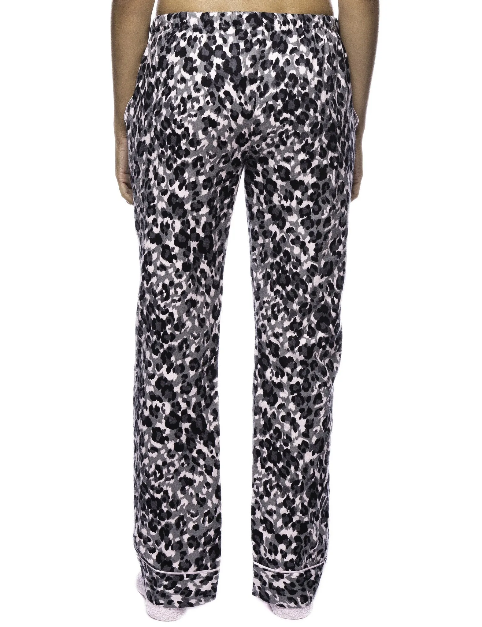 Women's 2 Pack Cotton Flannel Lounge Pants with Free Socks