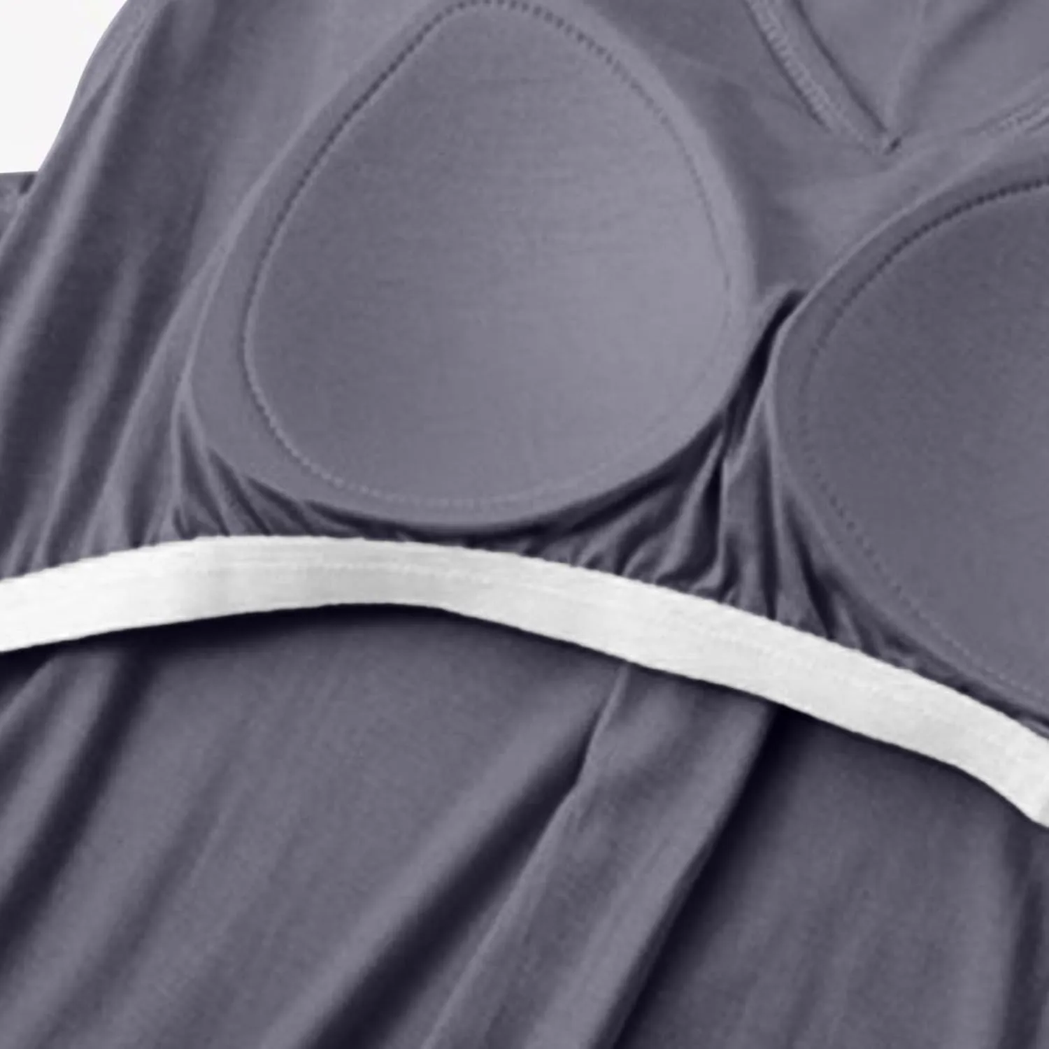 Women's Bulit-in-Bra Nightgown Loose V Neck Sleeveless Sleepwear Comfy Soft Modal Sleepshirts Pleated Nightdress