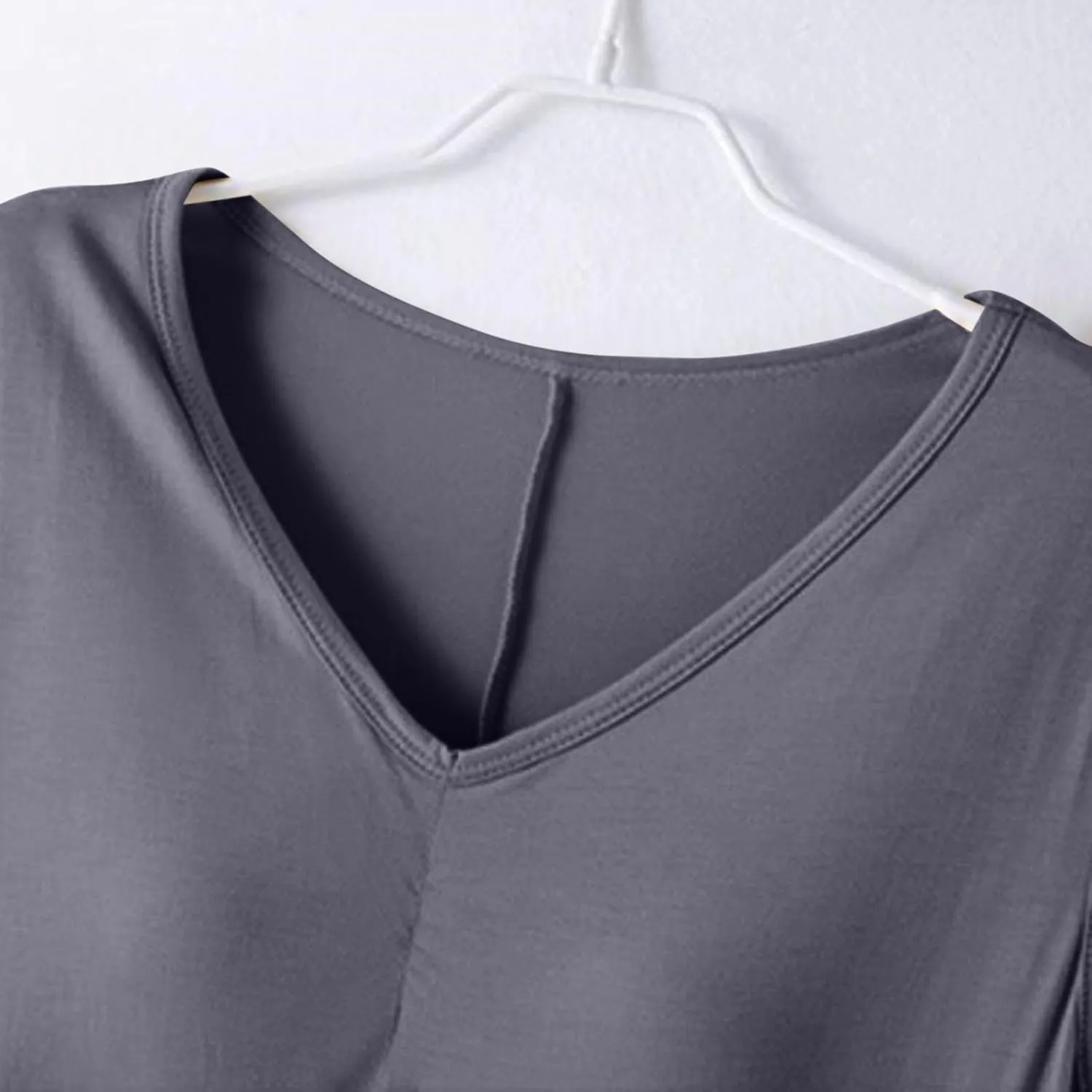 Women's Bulit-in-Bra Nightgown Loose V Neck Sleeveless Sleepwear Comfy Soft Modal Sleepshirts Pleated Nightdress
