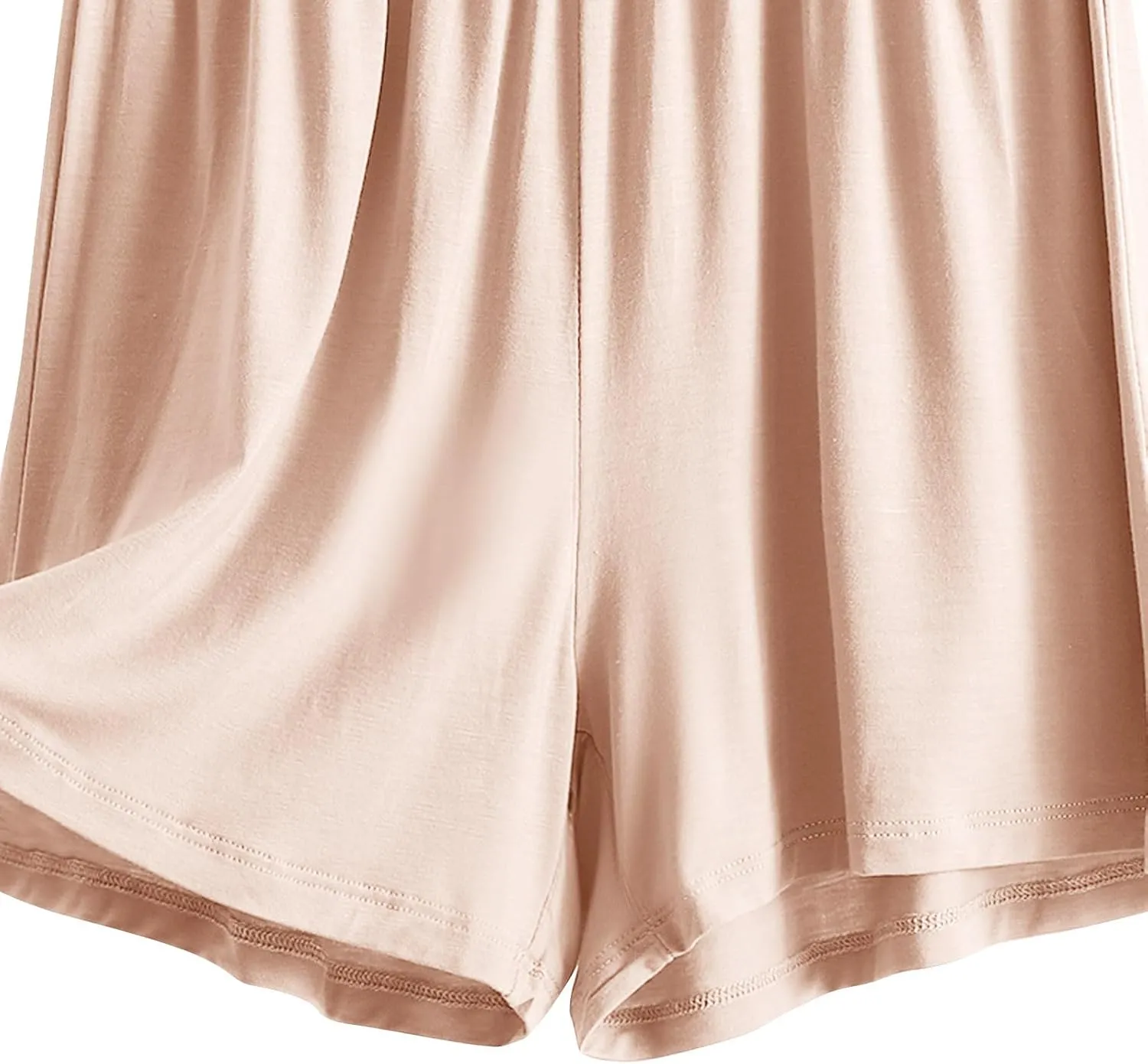 Women's Casual Summer Soft Modal Pajama Shorts Elastic Waist Pj Bottoms Loose Comfy Thin Boxer Sleepwear Lounge Shorts
