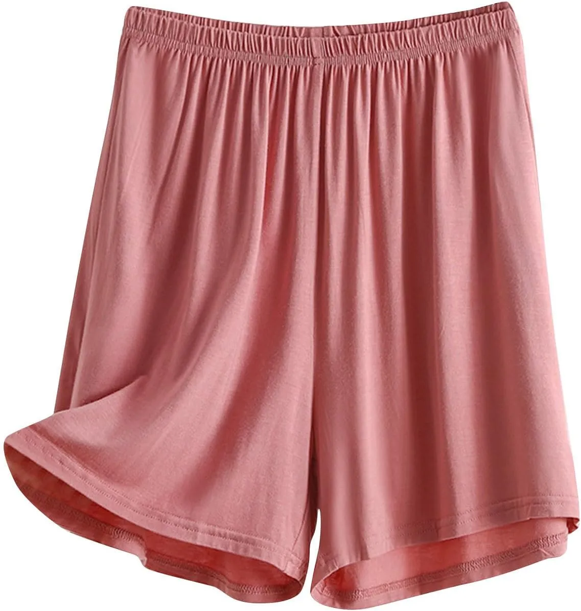 Women's Casual Summer Soft Modal Pajama Shorts Elastic Waist Pj Bottoms Loose Comfy Thin Boxer Sleepwear Lounge Shorts