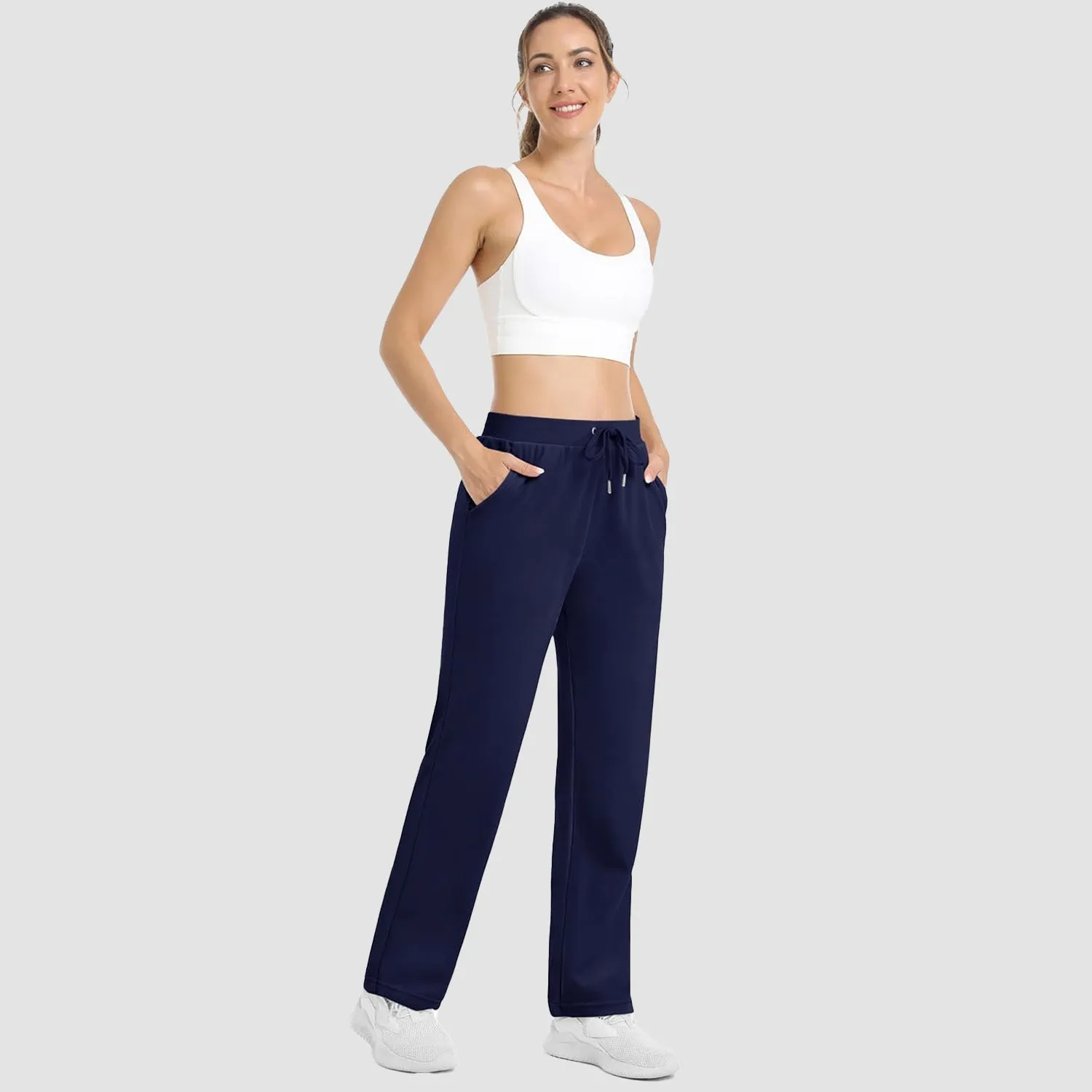 Women's Fleece Pants Track Athletic Running Yoga Velour Pants Jogger Comfy Pajama Lounge Sweatpants