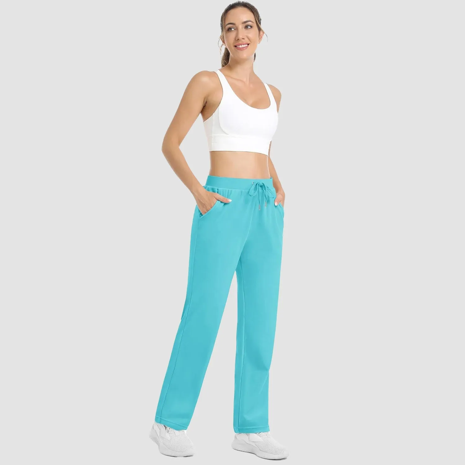 Women's Fleece Pants Track Athletic Running Yoga Velour Pants Jogger Comfy Pajama Lounge Sweatpants