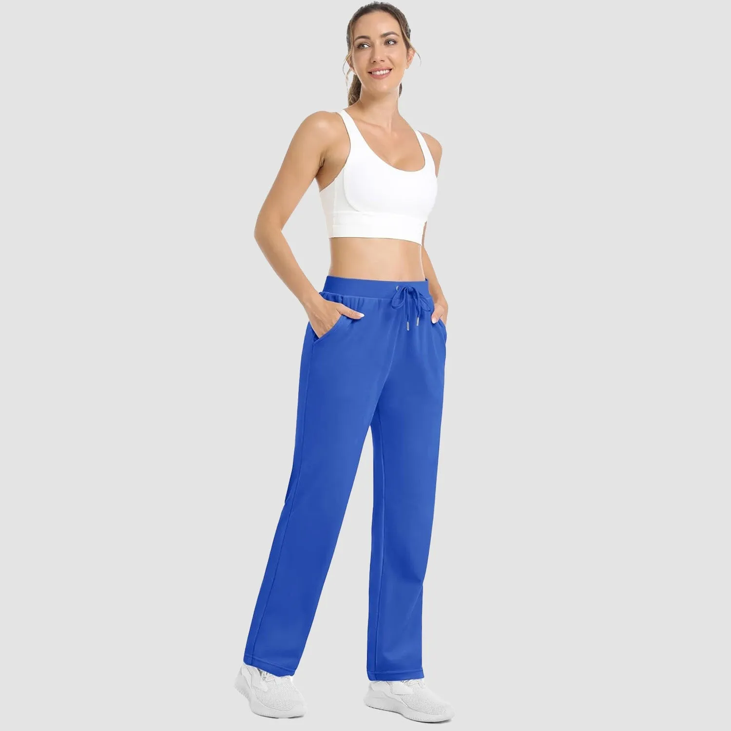 Women's Fleece Pants Track Athletic Running Yoga Velour Pants Jogger Comfy Pajama Lounge Sweatpants