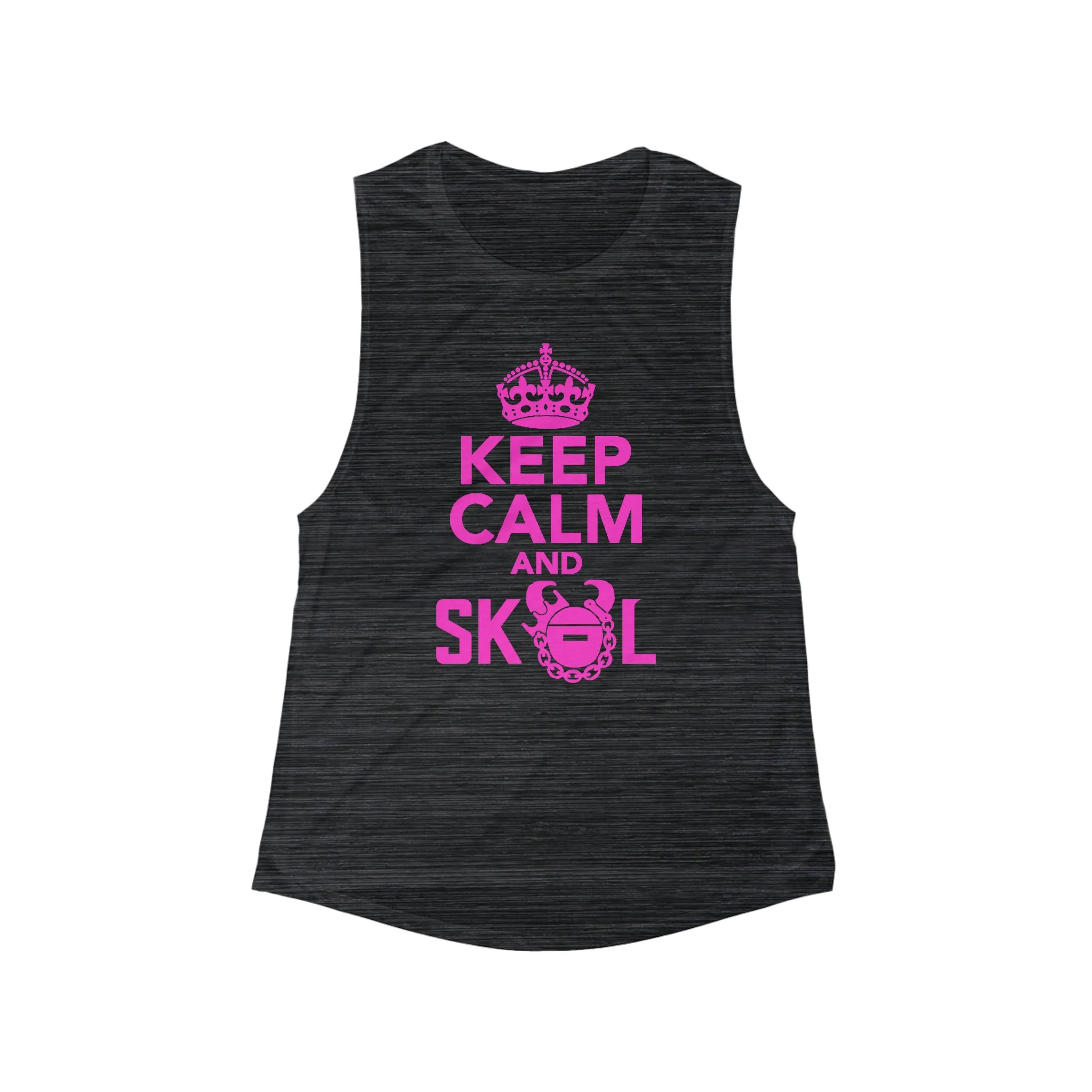 Women's Flowy Scoop Muscle Tank - Keep Calm