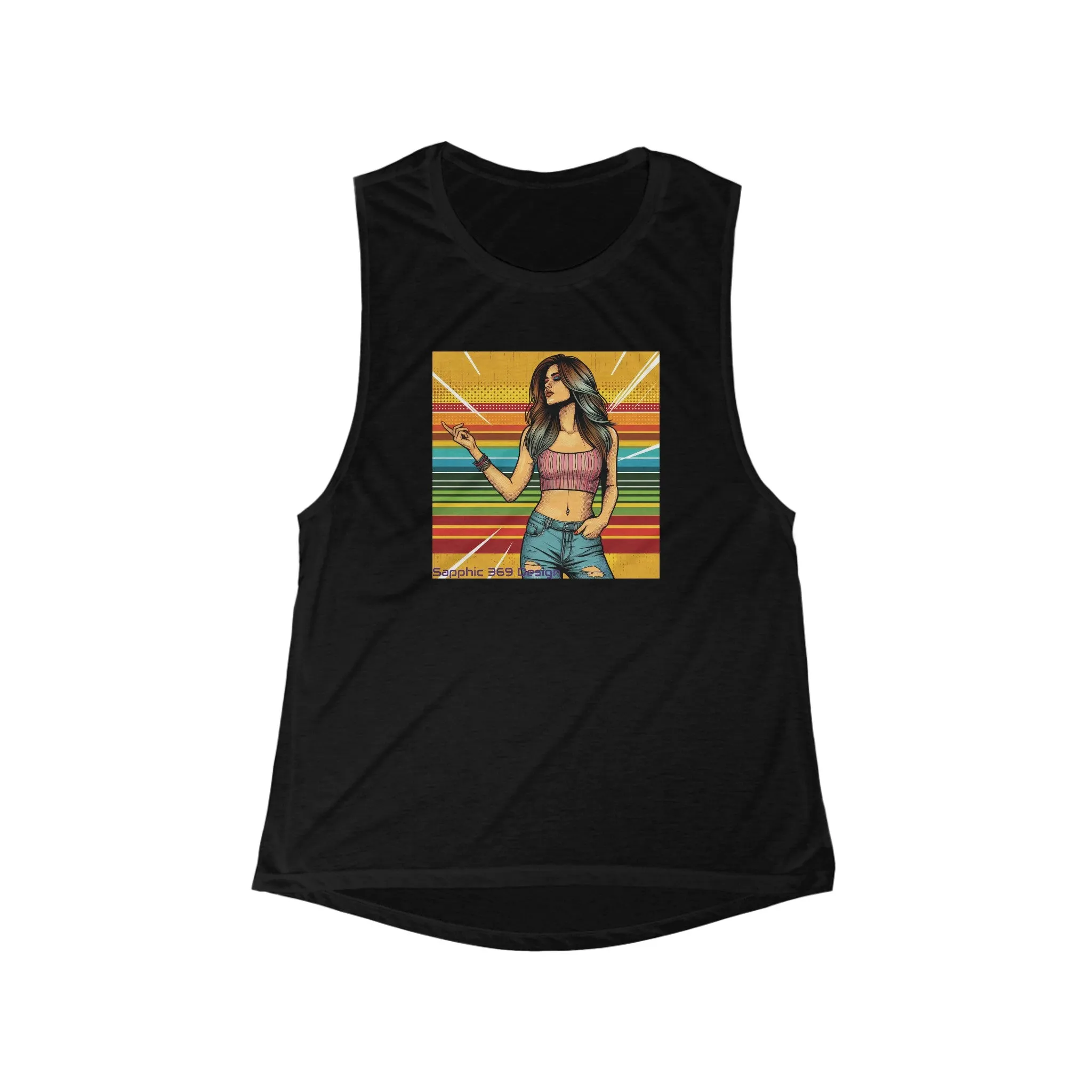 Women's Flowy Scoop Muscle Tank