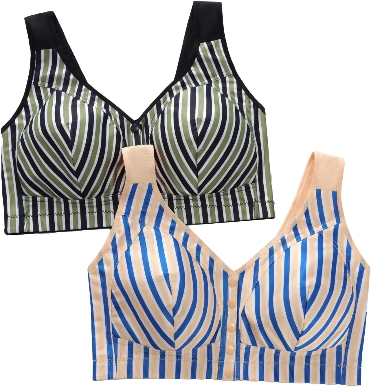 Women's Front Button Breathable Everyday Sports Bra