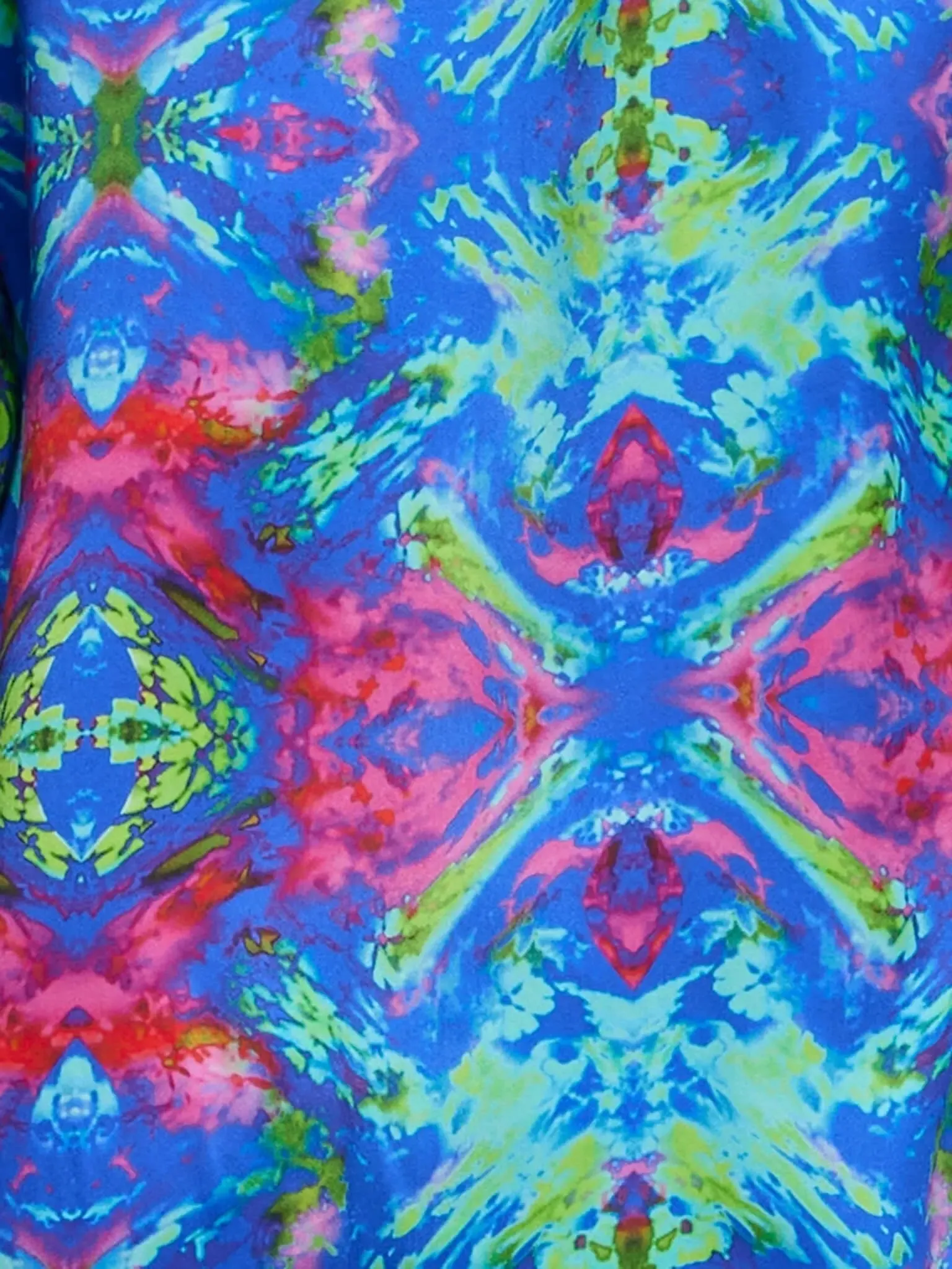 Women's Kaleidoscope Dreams Silk Pajama Set With Stripe
