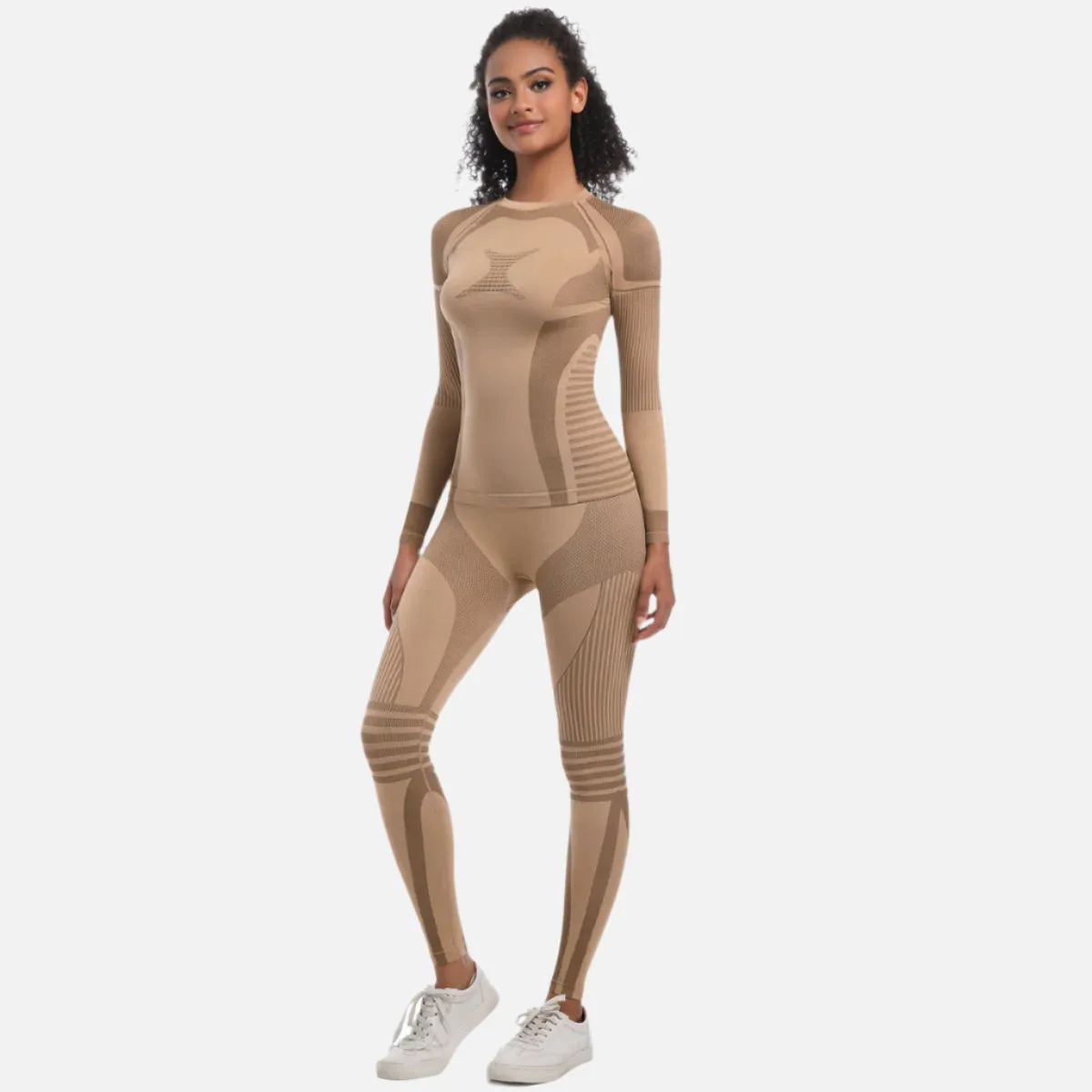 Women's Knitted High-elasitc Yoga Set