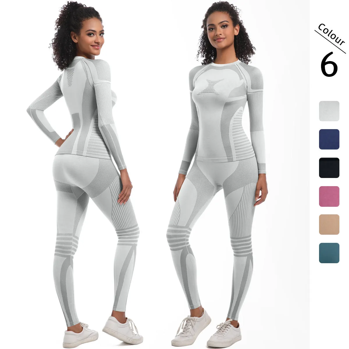 Women's Knitted High-elasitc Yoga Set