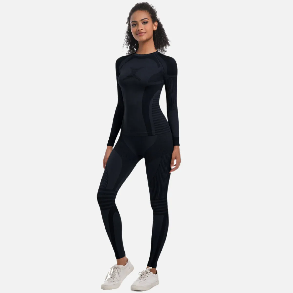 Women's Knitted High-elasitc Yoga Set