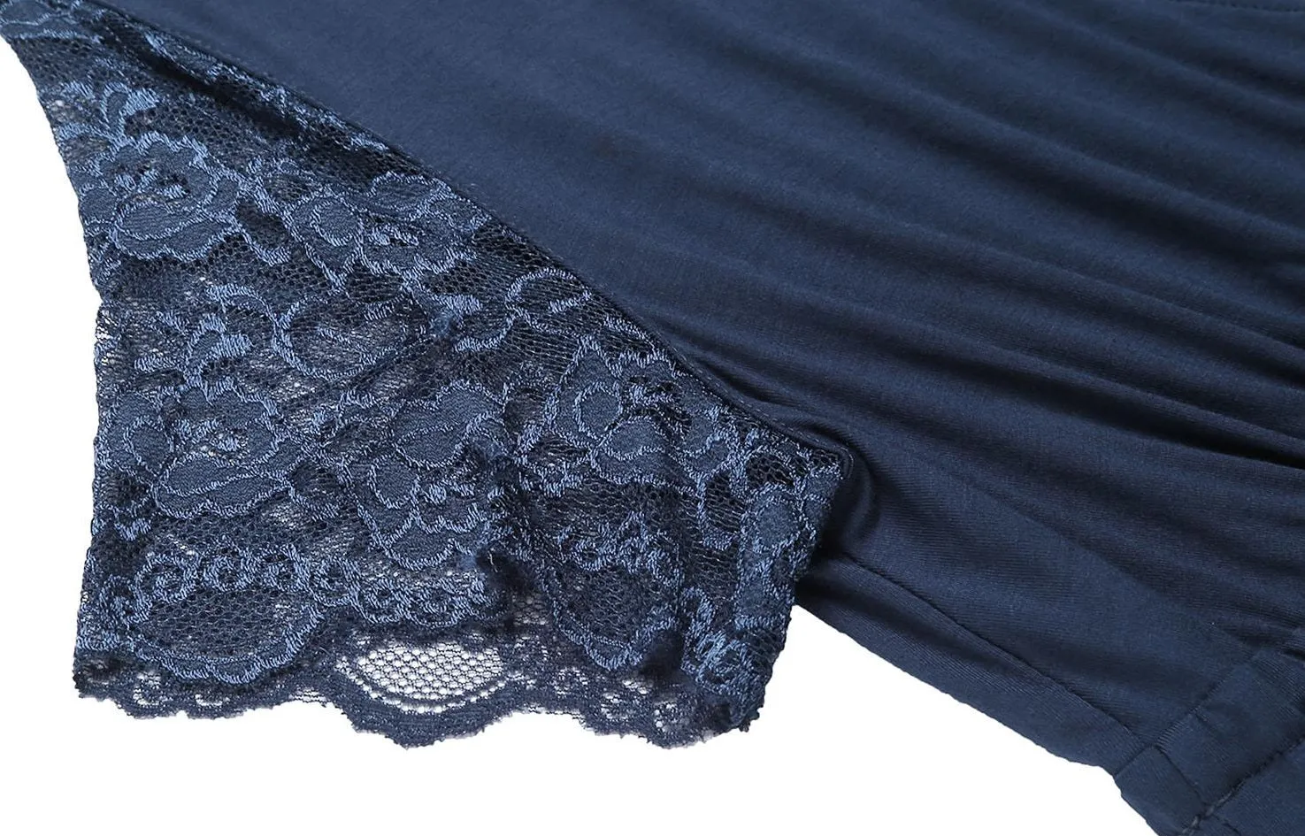 Women's Lace V-Neck Short-Sleeve Nightgown