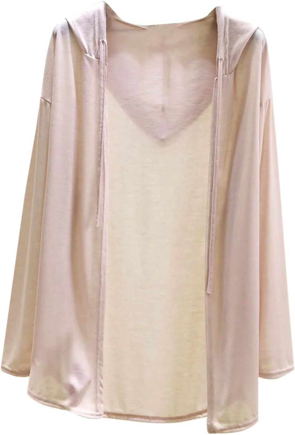 Womens Lightweight Casual Hoodie Cardigans Open Front Cover Ups Long Sleeve Outwear Coat Sun Protection Cover Clothes