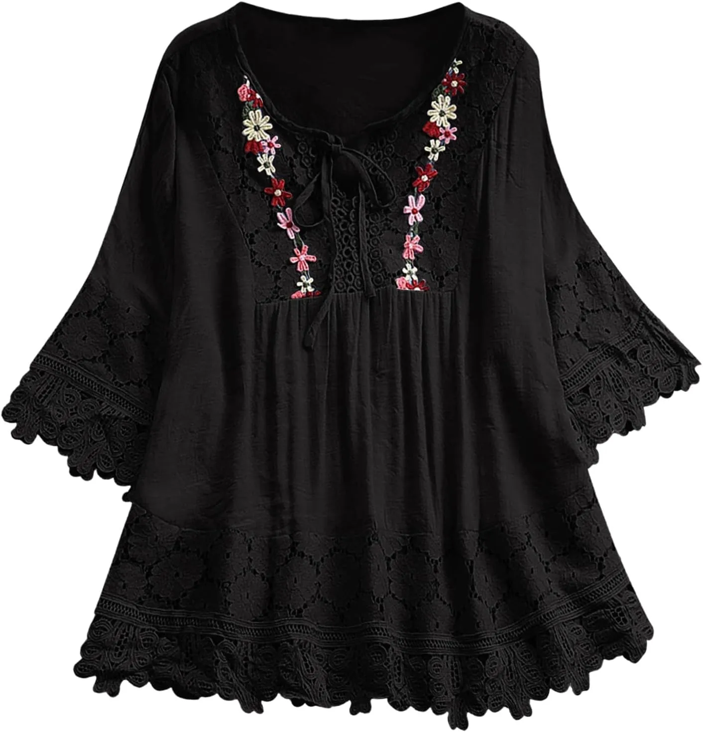 Women's Linen Shirts V-Neck Button Down Blouses Collar Trendy Dressy Tshirt Long Sleeve Loose Tunic Top