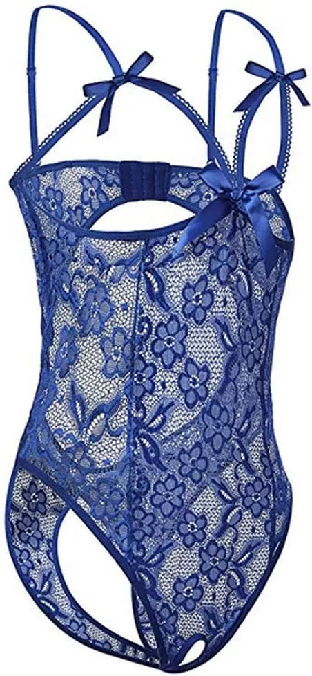 Women's Lingerie Sexy Nightwear Garment Underwear Lace Trim Sleep Dress Christmas Nightgown Sexy Pjs For Women
